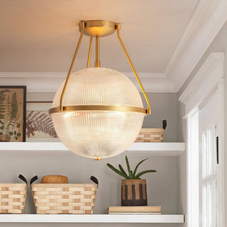 Atale Lampe de Plafond Moderne Minimaliste en Verre et Métal