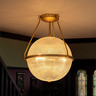 Atale Lampe de Plafond Moderne Minimaliste en Verre et Métal