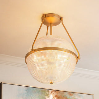 Atale Lampe de Plafond Moderne Minimaliste en Verre et Métal