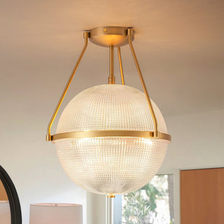 Atale Lampe de Plafond Moderne Minimaliste en Verre et Métal