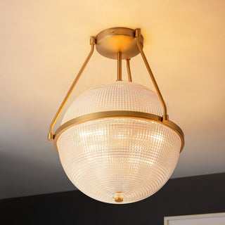 Atale Lampe de Plafond Moderne Minimaliste en Verre et Métal