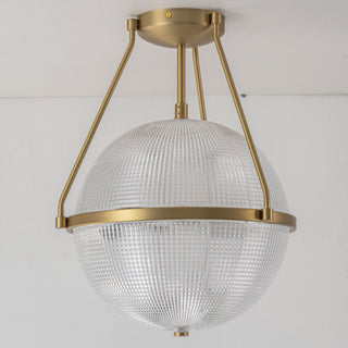 Atale Lampe de Plafond Moderne Minimaliste en Verre et Métal