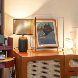 Ravarielle Lampe de Table Moderne en Bambou