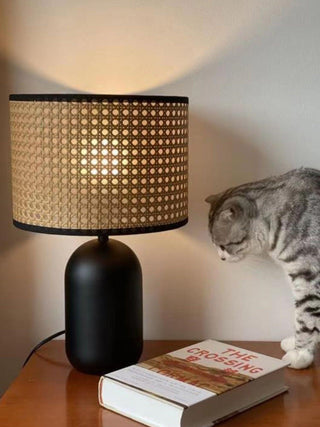 Ravarielle Lampe de Table Moderne en Bambou