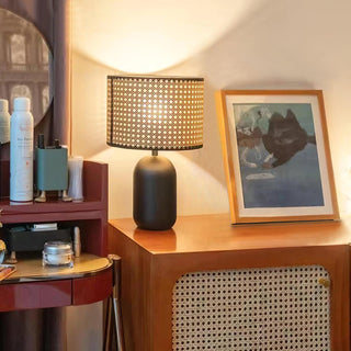 Ravarielle Lampe de Table Moderne en Bambou