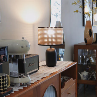 Ravarielle Lampe de Table Moderne en Bambou