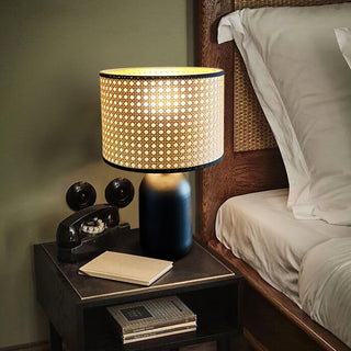 Ravarielle Lampe de Table Moderne en Bambou