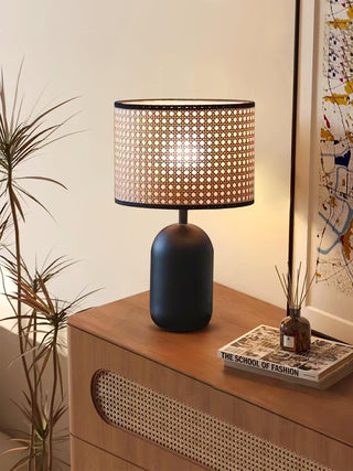 Ravarielle Lampe de Table Moderne en Bambou