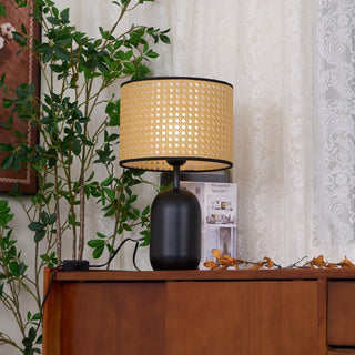 Ravarielle Lampe de Table Moderne en Bambou