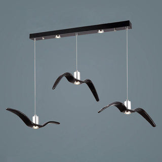 Lustra Suspension Lampe Ailes d'Oiseau pour Salon-Luire