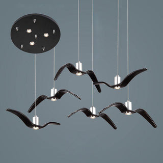 Lustra Suspension Lampe Ailes d'Oiseau pour Salon-Luire