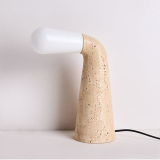 Cocare Travertine Table Lamp-Neutral Decor