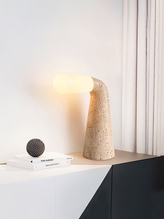 Cocare Travertine Table Lamp-Neutral Decor
