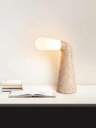Cocare Travertine Table Lamp-Neutral Decor