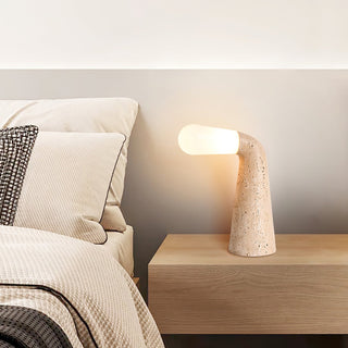 Cocare Travertine Table Lamp-Neutral Decor