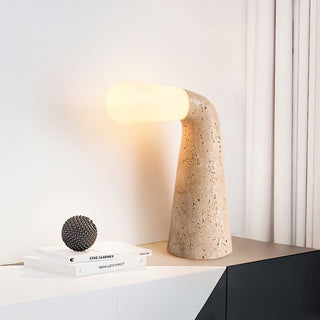 Cocare Travertine Table Lamp-Neutral Decor
