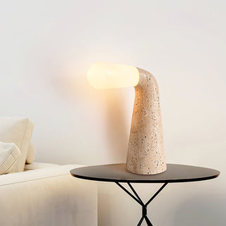 Cocare Travertine Table Lamp-Neutral Decor