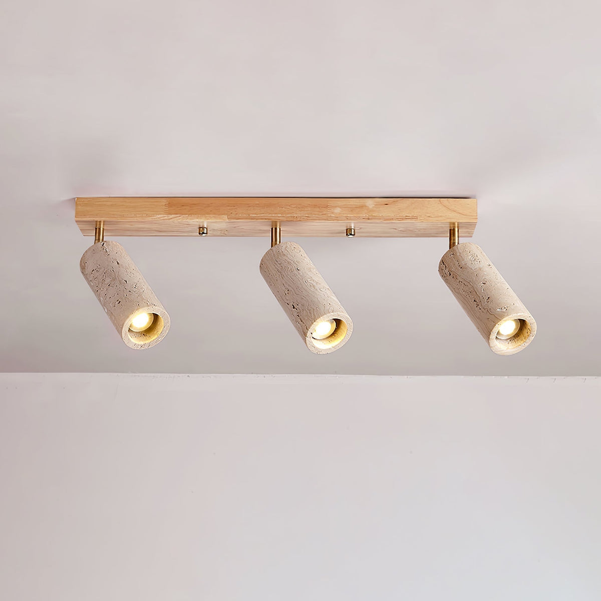Laurona Projecteur Rail Multi-Cylindre en Travertin
