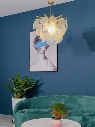 Solara Lustre Nimbus en Verre avec Gouttes