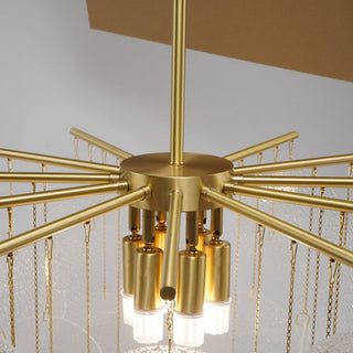 Solara Lustre Nimbus en Verre avec Gouttes
