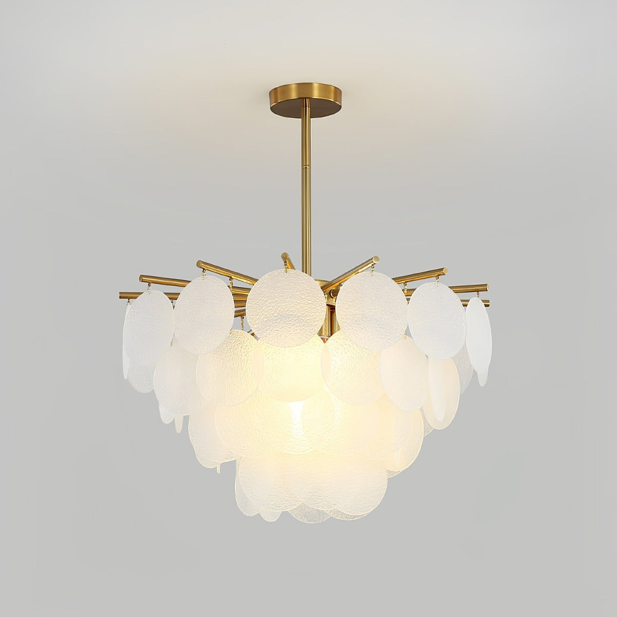 Kellilia Lustre Nimbus en Verre avec Gouttes