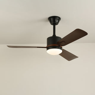 Zeyra Plafonnier Ventilateur Moderne en Bois
