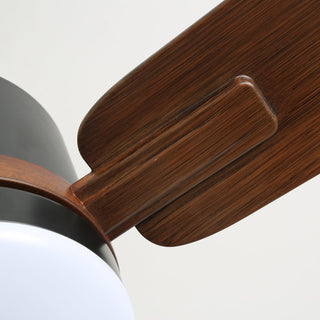 Zeyra Plafonnier Ventilateur Moderne en Bois