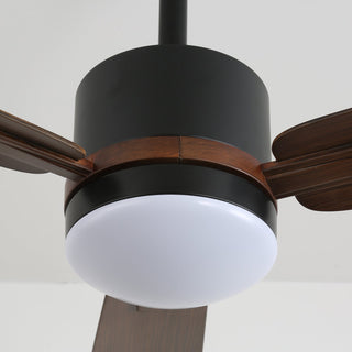 Zeyra Plafonnier Ventilateur Moderne en Bois