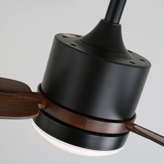 Zeyra Plafonnier Ventilateur Moderne en Bois
