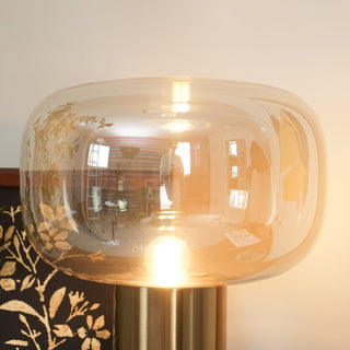Teloz Lampe de Table Industrielle en Verre