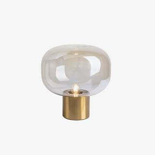 Teloz Lampe de Table Industrielle en Verre