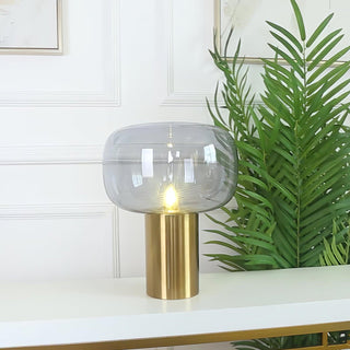 Teloz Lampe de Table Industrielle en Verre