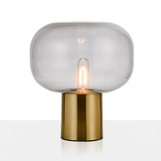 Teloz Lampe de Table Industrielle en Verre