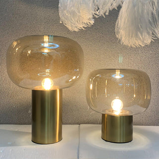 Teloz Lampe de Table Industrielle en Verre