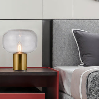 Teloz Lampe de Table Industrielle en Verre