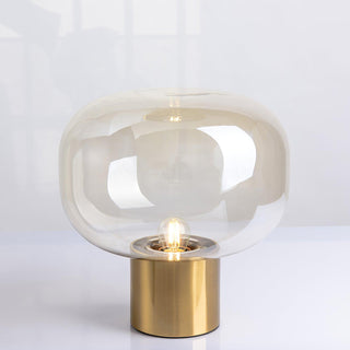 Teloz Lampe de Table Industrielle en Verre