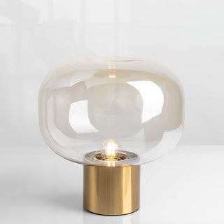 Teloz Lampe de Table Industrielle en Verre