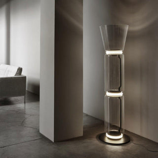 Cyrilys Lampadaire en Bambou Et Verre