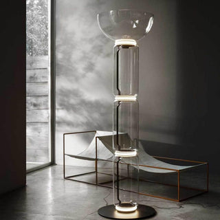Cyrilys Lampadaire en Bambou Et Verre
