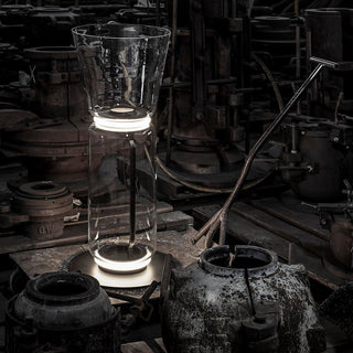 Cyrilys Lampadaire en Bambou Et Verre