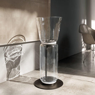Cyrilys Lampadaire en Bambou Et Verre