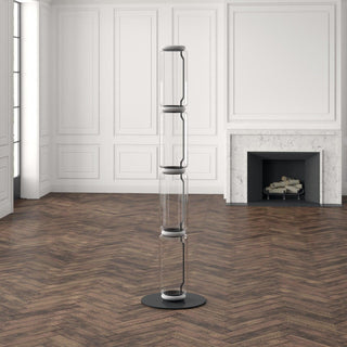 Cyrilys Lampadaire en Bambou Et Verre