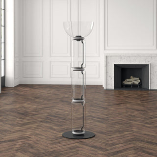 Cyrilys Lampadaire en Bambou Et Verre