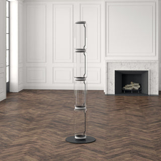 Cyrilys Lampadaire en Bambou Et Verre
