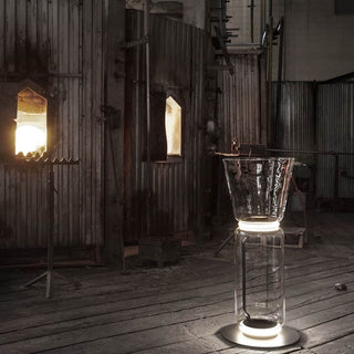 Cyrilys Lampadaire en Bambou Et Verre