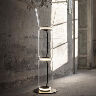 Cyrilys Lampadaire en Bambou Et Verre