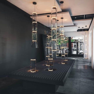 Cyrilys Lampadaire en Bambou Et Verre