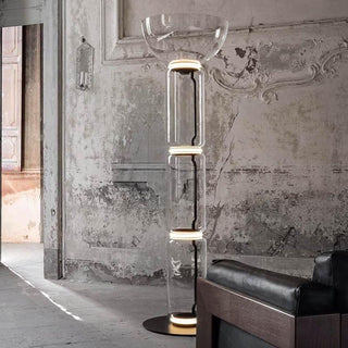 Cyrilys Lampadaire en Bambou Et Verre