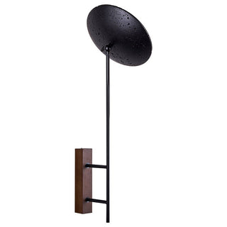 Fawn Sunflower Applique Murale Moderne en Travertin Noir