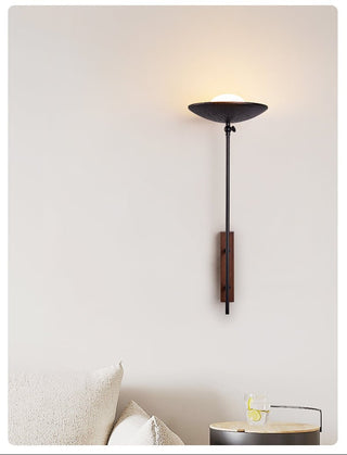 Fawn Sunflower Applique Murale Moderne en Travertin Noir